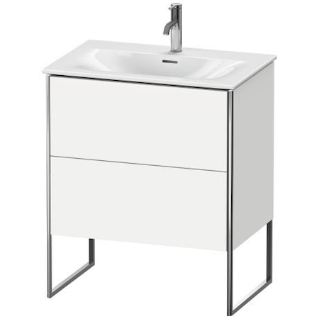 Duravit Xsquare Floor Standing Vanity Unit White Matt XS452301818
